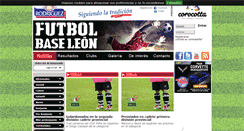 Desktop Screenshot of futbolbaseleon.com